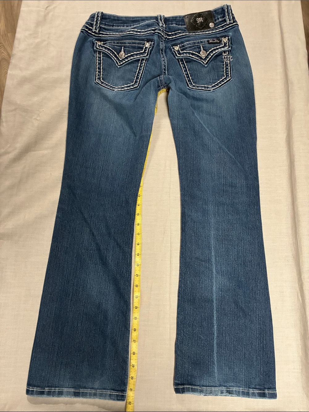Miss Me Women’s Signature Boot Saddle Stitch Jeans 32/32